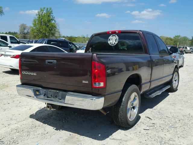 1D7HA18D04S776223 - 2004 DODGE RAM 1500 S MAROON photo 4