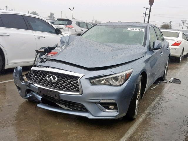 JN1EV7AP0JM366694 - 2018 INFINITI Q50 LUXE BLUE photo 2