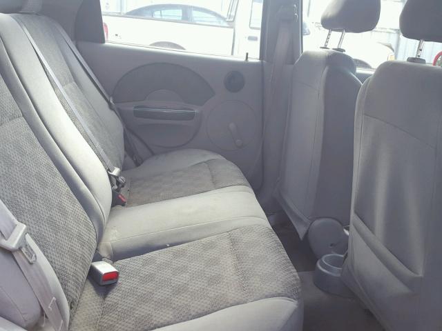 KL1TD52665B496599 - 2005 CHEVROLET AVEO BASE Қызыл фото 6