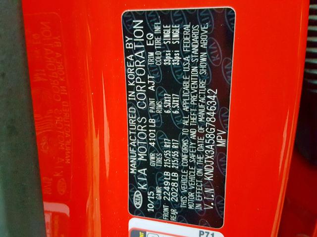 KNDJX3A58G7846342 - 2016 KIA SOUL ! Qırmızı foto 10