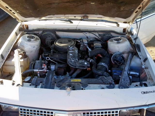 1G3AJ19R8FD301867 - 1985 OLDSMOBILE CUTLASS CI ბეჟი ფოტო 7