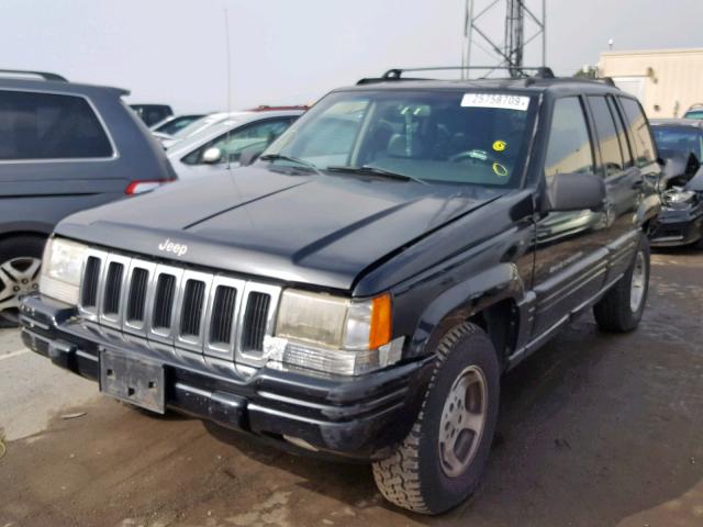 1J4FX48S6WC294931 - 1998 JEEP GRAND CHER BLACK photo 2