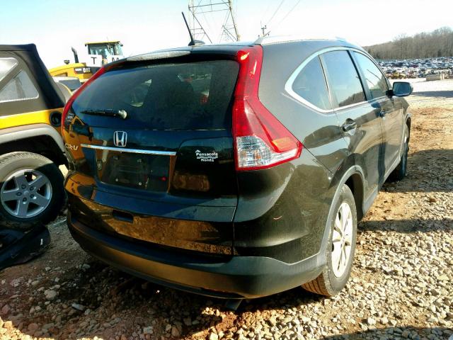 5J6RM3H79EL010749 - 2014 HONDA CR-V EXL BLACK photo 4