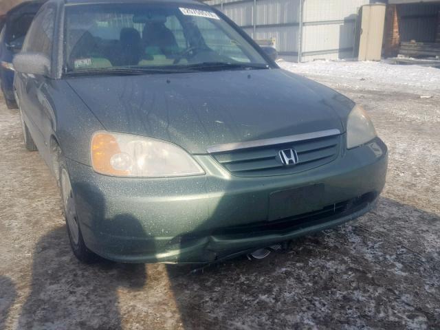 2HGES15573H560822 - 2003 HONDA CIVIC LX GREEN photo 9