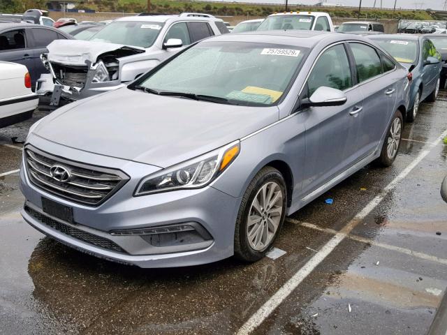 5NPE34AFXGH429960 - 2016 HYUNDAI SONATA SPO SILVER photo 2