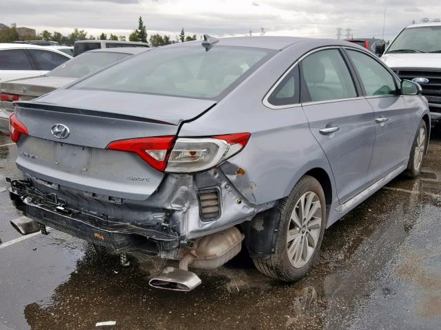 5NPE34AFXGH429960 - 2016 HYUNDAI SONATA SPO SILVER photo 4