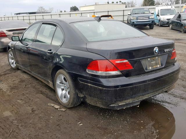 WBAHN83577DT65138 - 2007 BMW 750 BLACK photo 3