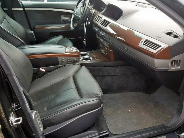 WBAHN83577DT65138 - 2007 BMW 750 BLACK photo 5