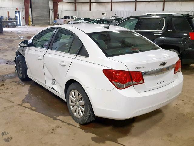 1G1PC5SH8B7227171 - 2011 CHEVROLET CRUZE LS WHITE photo 3