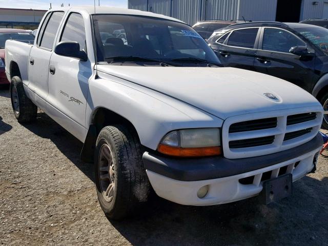 1B7HL2AX11S271074 - 2001 DODGE DAKOTA QUA WHITE photo 1