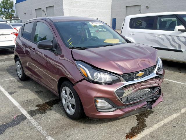 KL8CB6SA6KC731932 - 2019 CHEVROLET SPARK LS PINK photo 1