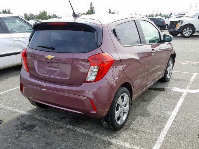 KL8CB6SA6KC731932 - 2019 CHEVROLET SPARK LS PINK photo 4