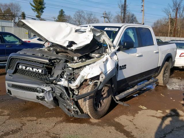 1C6RR7YT7GS381730 - 2016 RAM 1500 REBEL WHITE photo 2