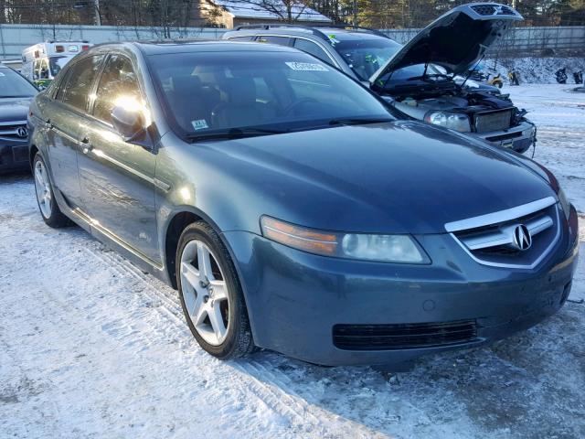 19UUA66275A052285 - 2005 ACURA TL GREEN photo 1