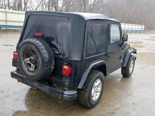 1J4FY29PXWP803178 - 1998 JEEP WRANGLER / BLACK photo 4