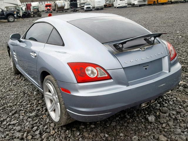 1C3LN69L98X075334 - 2008 CHRYSLER CROSSFIRE BLUE photo 3