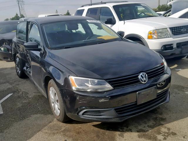 3VW2K7AJ1DM421017 - 2013 VOLKSWAGEN JETTA BASE BLACK photo 1