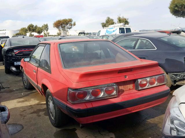 1FACP41M3MF194081 - 1991 FORD MUSTANG LX RED photo 3