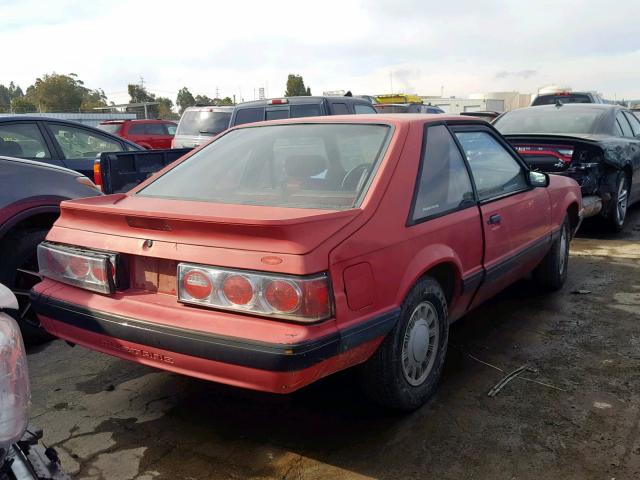 1FACP41M3MF194081 - 1991 FORD MUSTANG LX RED photo 4