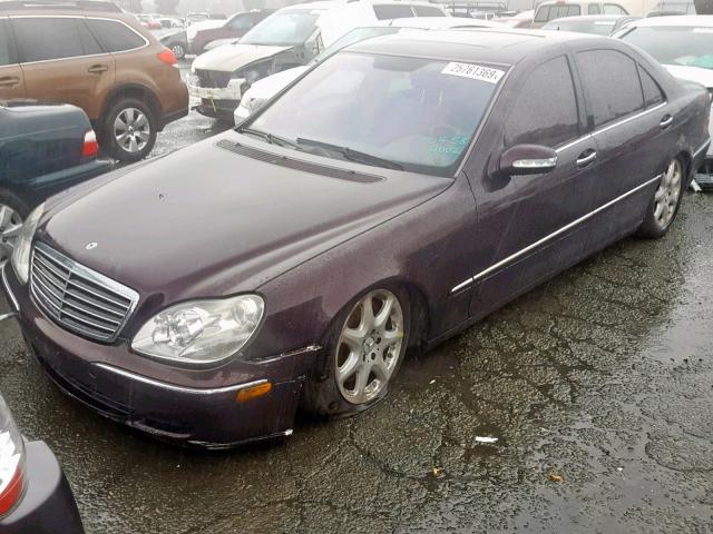 WDBNG83J96A474311 - 2006 MERCEDES-BENZ S 430 4MAT BURGUNDY photo 2