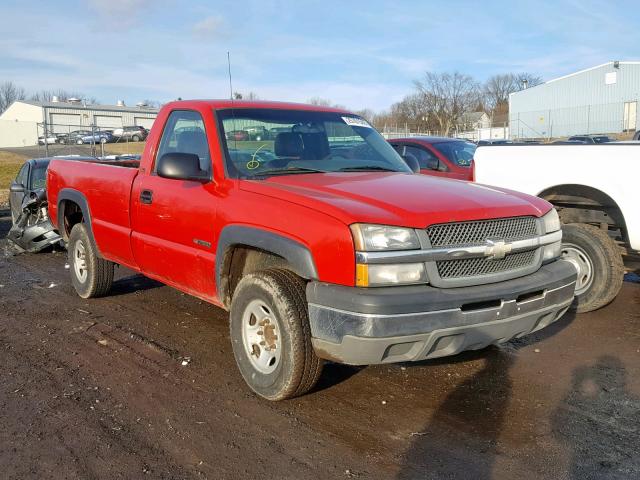 1GCGC24U33Z243591 - 2003 CHEVROLET SILVERADO RED photo 1