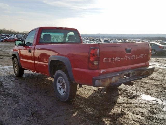 1GCGC24U33Z243591 - 2003 CHEVROLET SILVERADO RED photo 3