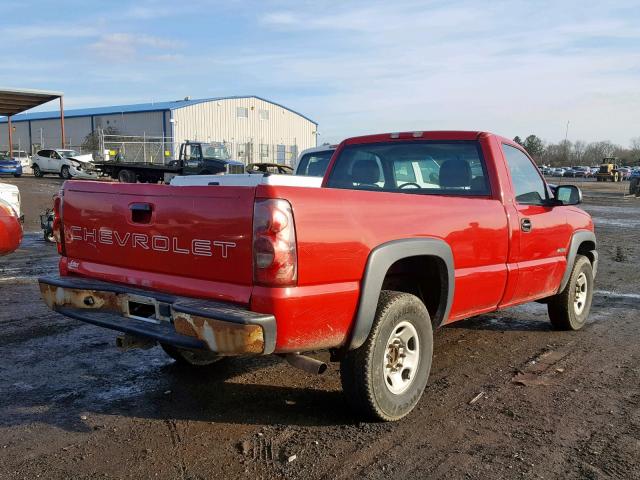 1GCGC24U33Z243591 - 2003 CHEVROLET SILVERADO RED photo 4