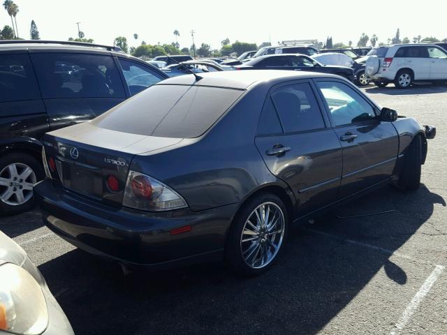 JTHBD192920036102 - 2002 LEXUS IS 300 GRAY photo 4