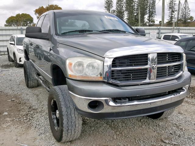 1D7KS28C86J117329 - 2006 DODGE RAM 2500 S GRAY photo 1