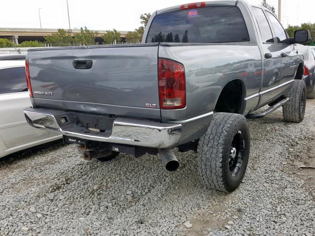 1D7KS28C86J117329 - 2006 DODGE RAM 2500 S GRAY photo 4