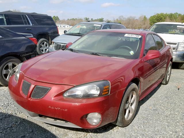 2G2WP522551276563 - 2005 PONTIAC GRAND PRIX MAROON photo 2