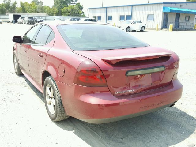 2G2WP522551276563 - 2005 PONTIAC GRAND PRIX MAROON photo 3