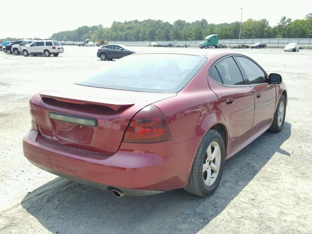 2G2WP522551276563 - 2005 PONTIAC GRAND PRIX MAROON photo 4