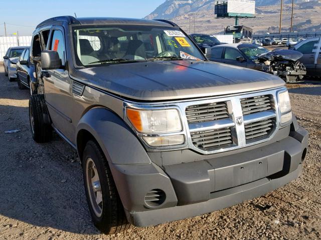 1D8GU28K07W616729 - 2007 DODGE NITRO SXT BEIGE photo 1