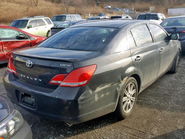 4T1BK36B46U125819 - 2006 TOYOTA AVALON BLACK photo 4