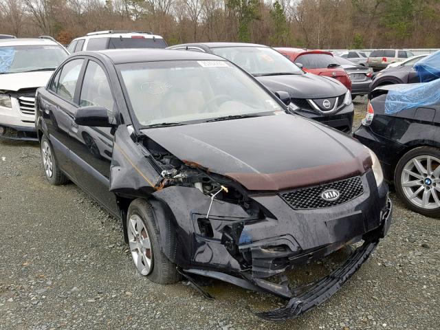 KNADE123976272843 - 2007 KIA RIO BASE BLACK photo 1