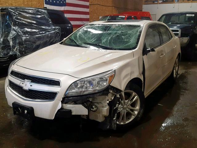 1G11F5SR6DF140903 - 2013 CHEVROLET MALIBU 2LT WHITE photo 2