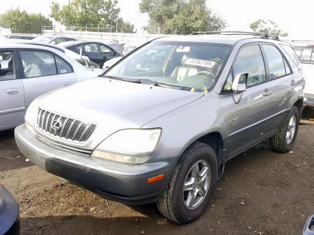 JTJGF10UX10083831 - 2001 LEXUS RX 300 GRAY photo 2