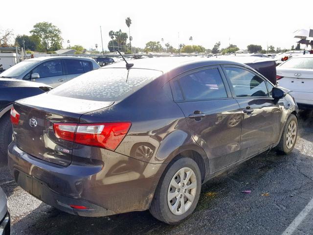 KNADN4A31D6209007 - 2013 KIA RIO EX CREAM photo 4