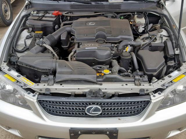 JTHBD192240091641 - 2004 LEXUS IS 300 SILVER photo 7