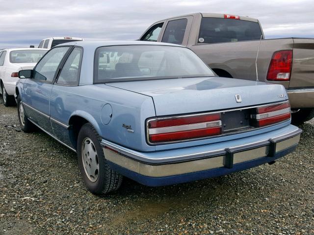 2G4WD14W5J1442566 - 1988 BUICK REGAL LIMI BLUE photo 3