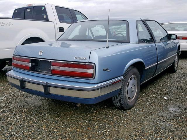 2G4WD14W5J1442566 - 1988 BUICK REGAL LIMI BLUE photo 4