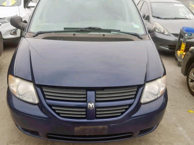 1D4GP24R05B211518 - 2005 DODGE GRAND CARA BLUE photo 9