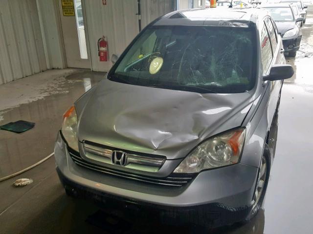 JHLRE48737C017632 - 2007 HONDA CR-V EXL SILVER photo 9