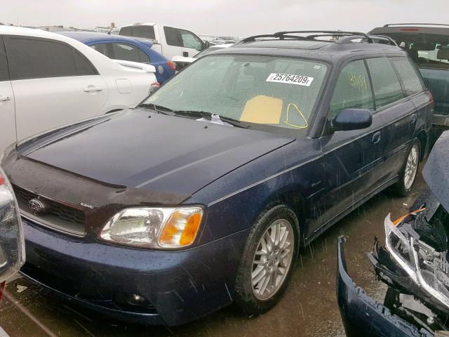 4S3BH625746304720 - 2004 SUBARU LEGACY L S BLUE photo 2