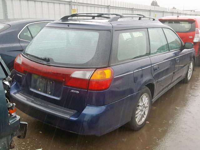 4S3BH625746304720 - 2004 SUBARU LEGACY L S BLUE photo 4