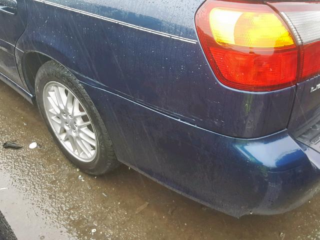 4S3BH625746304720 - 2004 SUBARU LEGACY L S BLUE photo 9