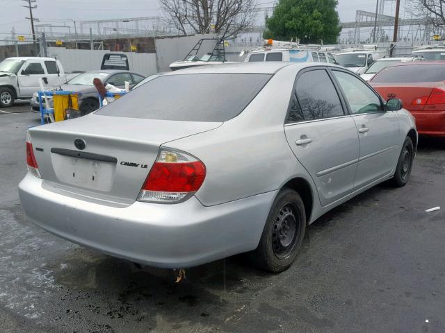 4T1BE32K05U029231 - 2005 TOYOTA CAMRY LE SILVER photo 4