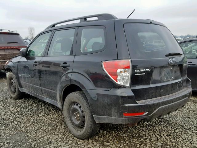 JF2SH6BC0AH785488 - 2010 SUBARU FORESTER X BLACK photo 3