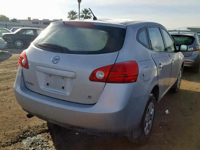 JN8AS58T88W022934 - 2008 NISSAN ROGUE S SILVER photo 4